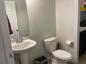 Half bath off laundry room