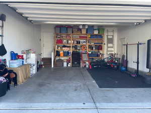 Garage with storgae