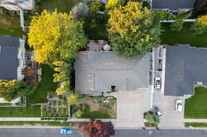 Birds eye view of property