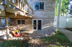 Rear view of property with a patio