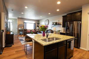 Kitchen View into living/Family room