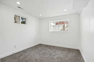 View of carpeted empty room