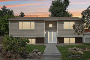 View of split foyer home