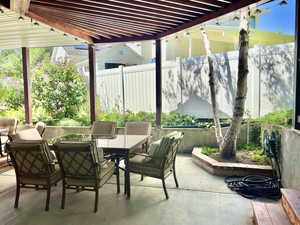 View of covered patio