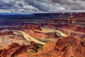 Aerial view of Dead Horse Point State Park - less than an hour away