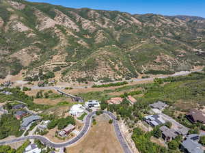 Bird's eye view featuring a mountain view