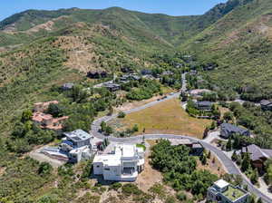 Bird's eye view featuring a mountain view