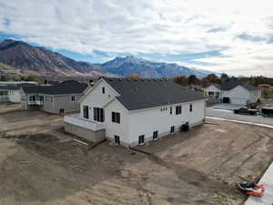 Exterior space with a mountain view