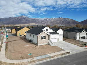 Exterior space with a mountain view