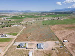 Bird's eye view featuring a mountain view and a rural view