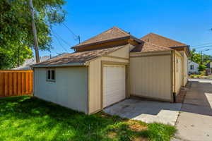 Attached garage for you to store all of your toys.