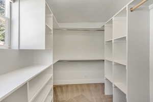 Main bedroom walk in closet.