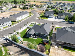 Birds eye view of property