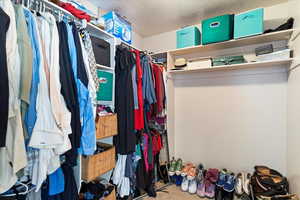 View of spacious closet