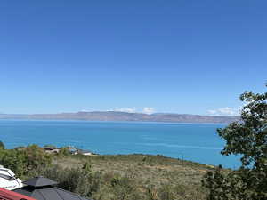 Property view of water featuring a mountain view