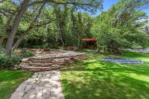 View of yard featuring a patio area