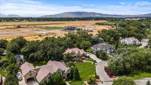 Bird's eye view featuring a mountain view