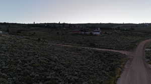 View of yard with a rural view