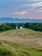 Mountain view with a rural view