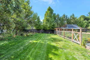 Backyard with orchard, garden and aviary!