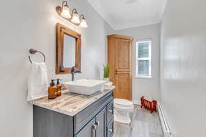 Spacious bathroom on the main floor