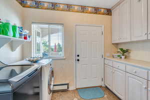 Laundry area with extra storage!