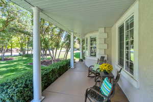 Huge Porch for relaxing and taking in the stunning view!