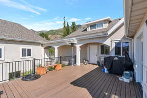 Huge deck is great for entertaining!