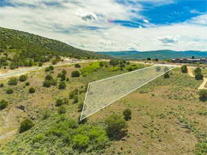 Exterior space featuring a mountain view