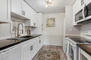 Beautifully updated kitchen, cabinetry and counters