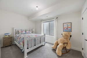 Bedroom featuring carpet flooring