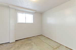 Empty room in basement.