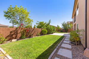 View of yard with a patio area