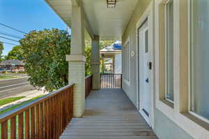 View of fill length front porch