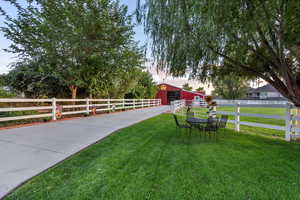 Exterior space featuring a rural view