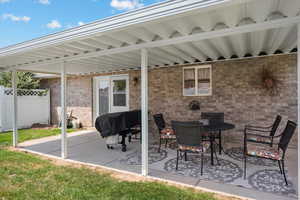 View of patio / terrace with a grill