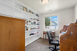 View of carpeted office