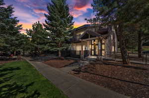 View of front of property featuring a balcony