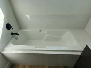 Primary bath soaking tub