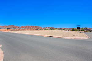 View of street featuring a mountain view