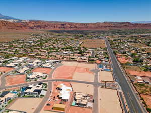 Bird's eye view featuring a mountain view