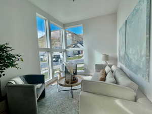 Living area with plenty of natural light