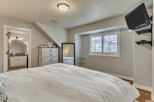 Primary bedroom and ensuite bath