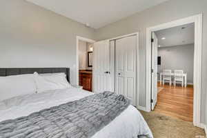 Basement Bedroom featuring an ensuite bathroom.