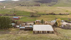 Drone / aerial view of arena and outbuildings
