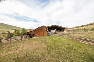 Outbuildings and arena