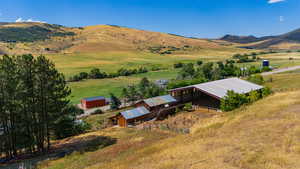 View of mountain feature with a rural view