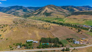 View of mountain feature with a rural view