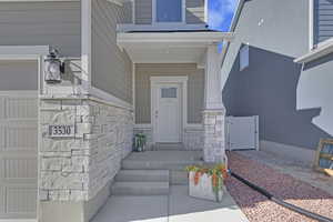 front porch and front door