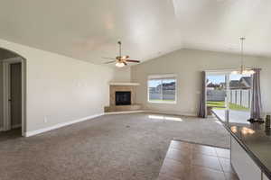 Vaulted Ceilings in spacious great room